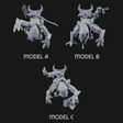 Storming Forward Dwarf Siege Troops Miniature for Dungeons and Dragons, Pathfinder or other TTRPGs