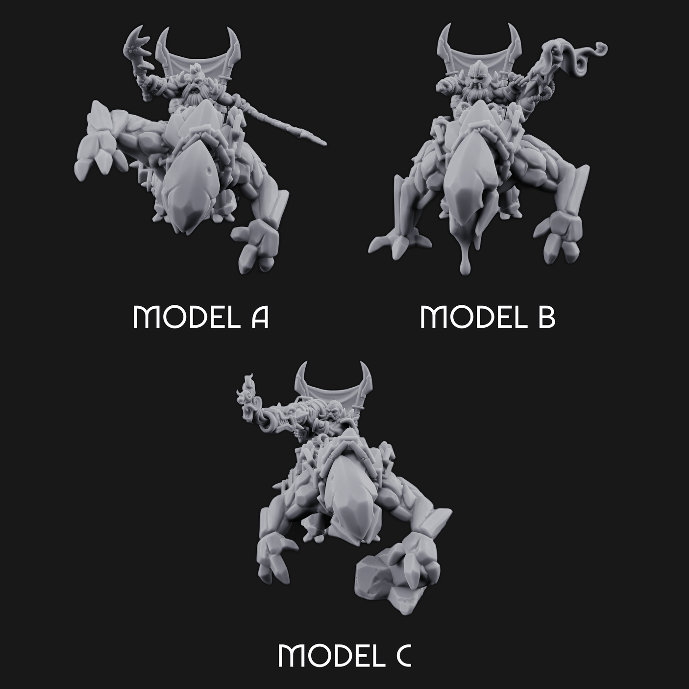 Storming Forward Dwarf Siege Troops Miniature for Dungeons and Dragons, Pathfinder or other TTRPGs