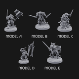 Dual Wielding Human Executioners Miniature for Dungeons and Dragons, Pathfinder or other TTRPGs