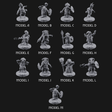 The Skull Shell Tribe Miniature for Dungeons and Dragons, Pathfinder or other TTRPGs