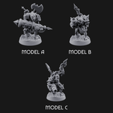 Disfigured Human Carriers Miniature for Dungeons and Dragons, Pathfinder or other TTRPGs