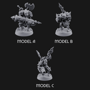 Disfigured Human Carriers Miniature for Dungeons and Dragons, Pathfinder or other TTRPGs