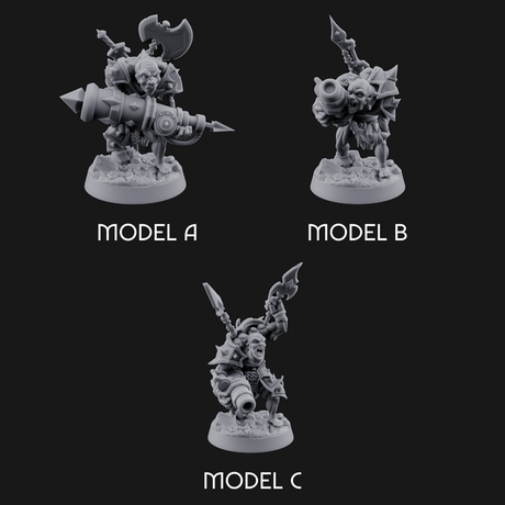 Disfigured Human Carriers Miniature for Dungeons and Dragons, Pathfinder or other TTRPGs