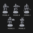 Locked And Loaded Cyber Ninjas Miniature for Dungeons and Dragons, Pathfinder or other TTRPGs