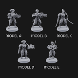 Locked And Loaded Cyber Ninjas Miniature for Dungeons and Dragons, Pathfinder or other TTRPGs