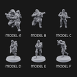 Weird War Japanese Ninja Riflemen Miniature for Dungeons and Dragons, Pathfinder or other TTRPGs