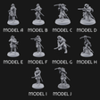 Shouldering The Load Human Crossbowwomen Miniature for Dungeons and Dragons, Pathfinder or other TTRPGs