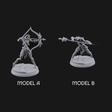 Drawing Back For The Shot Ghoul Archers Miniature for Dungeons and Dragons, Pathfinder or other TTRPGs