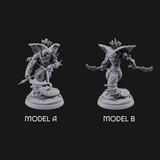 Spear Thrust Snarling Naga Warrior Miniature for Dungeons and Dragons, Pathfinder or other TTRPGs