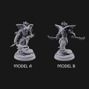 Spear Thrust Snarling Naga Warrior Miniature for Dungeons and Dragons, Pathfinder or other TTRPGs