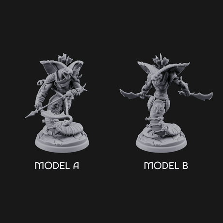 Spear Thrust Snarling Naga Warrior Miniature for Dungeons and Dragons, Pathfinder or other TTRPGs