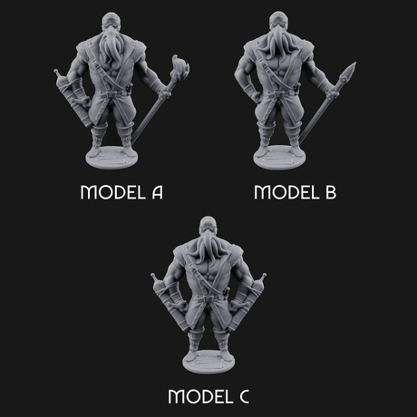 Torch Bearing Buccaneer Mind Flayer Pirates Miniature for Dungeons and Dragons, Pathfinder or other TTRPGs