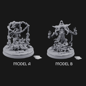 Chains Spread Wide Specter Warrior Miniature for Dungeons and Dragons, Pathfinder or other TTRPGs
