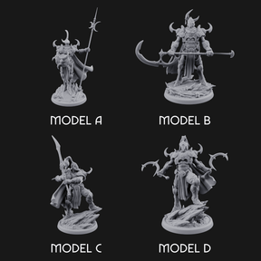 Horns Held High Demon Warlords Miniature for Dungeons and Dragons, Pathfinder or other TTRPGs
