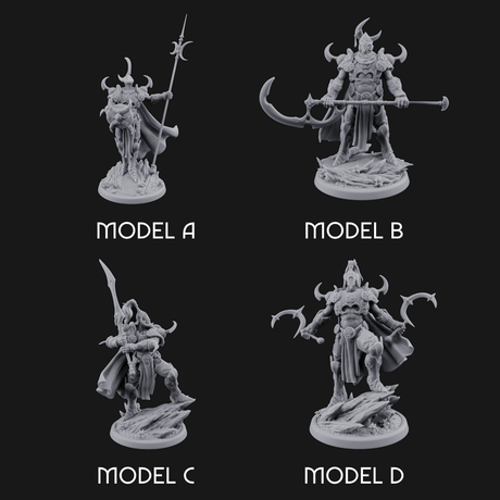 Horns Held High Demon Warlords Miniature for Dungeons and Dragons, Pathfinder or other TTRPGs
