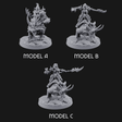 Tusks Raised Bellowing Triceratop Riding Dwarves Miniature for Dungeons and Dragons, Pathfinder or other TTRPGs