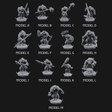 The Bloodhowl Gnolls Miniature for Dungeons and Dragons, Pathfinder or other TTRPGs