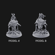 Mounted And Crowned Demon Warlord Miniature for Dungeons and Dragons, Pathfinder or other TTRPGs