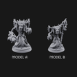 Skulls Dangling Naga Warlocks Miniature for Dungeons and Dragons, Pathfinder or other TTRPGs