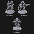 Trigger Happy Space Dwarf Thugs Miniature for Dungeons and Dragons, Pathfinder or other TTRPGs