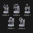 Defending Halfling Warriors Miniature for Dungeons and Dragons, Pathfinder or other TTRPGs