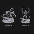 Snarling On Stone Barghest Beasts Miniature for Dungeons and Dragons, Pathfinder or other TTRPGs