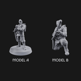 Shouldering The Flamethrower World War 2 Japanese Soldiers Miniature for Dungeons and Dragons, Pathfinder or other TTRPGs