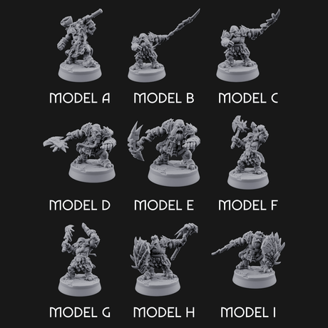 Smouldering Fire Dwarf Fighters Miniature for Dungeons and Dragons, Pathfinder or other TTRPGs