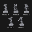 Weapons Bristling Elite Corpse Fleet Infantry Miniature for Dungeons and Dragons, Pathfinder or other TTRPGs
