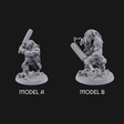 Shouldering The Cudgel Oni Brutes Miniature for Dungeons and Dragons, Pathfinder or other TTRPGs