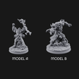 Arms Raised Conjuring Orc Sorcerers Miniature for Dungeons and Dragons, Pathfinder or other TTRPGs