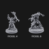 Arms Raised Conjuring Orc Sorcerers Miniature for Dungeons and Dragons, Pathfinder or other TTRPGs
