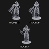 Cape Swishing Elf Rangers Miniature for Dungeons and Dragons, Pathfinder or other TTRPGs