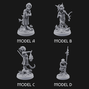 Whispering Wickedness Human Cultist Miniature for Dungeons and Dragons, Pathfinder or other TTRPGs