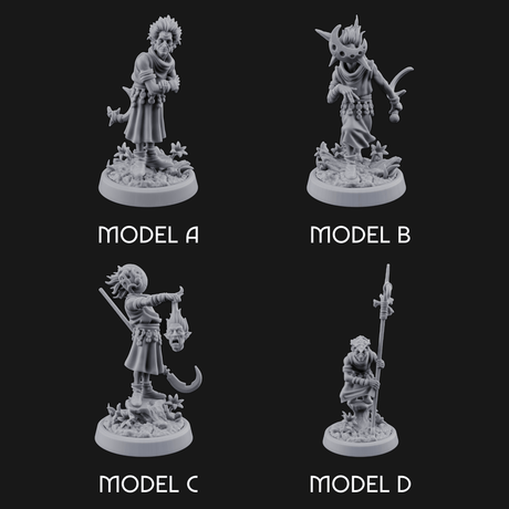Whispering Wickedness Human Cultist Miniature for Dungeons and Dragons, Pathfinder or other TTRPGs
