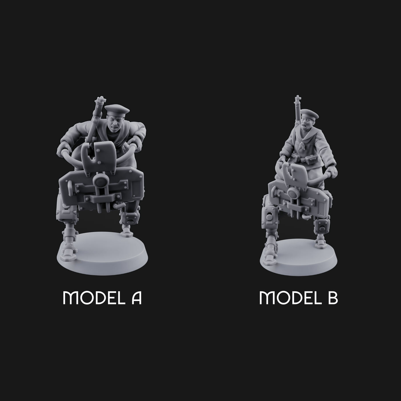 Weird War Japanese Walker Pilots Miniature for Dungeons and Dragons, Pathfinder or other TTRPGs