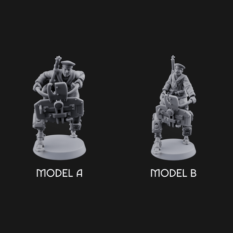 Weird War Japanese Walker Pilots Miniature for Dungeons and Dragons, Pathfinder or other TTRPGs