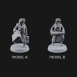 Munitions Running Human Guardsmen Miniature for Dungeons and Dragons, Pathfinder or other TTRPGs