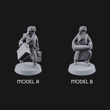 Munitions Running Human Guardsmen Miniature for Dungeons and Dragons, Pathfinder or other TTRPGs