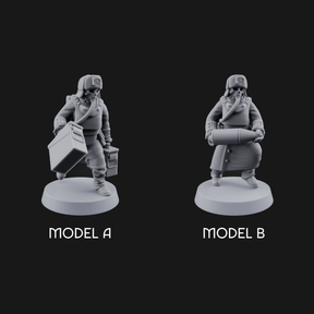 Munitions Running Human Guardsmen Miniature for Dungeons and Dragons, Pathfinder or other TTRPGs