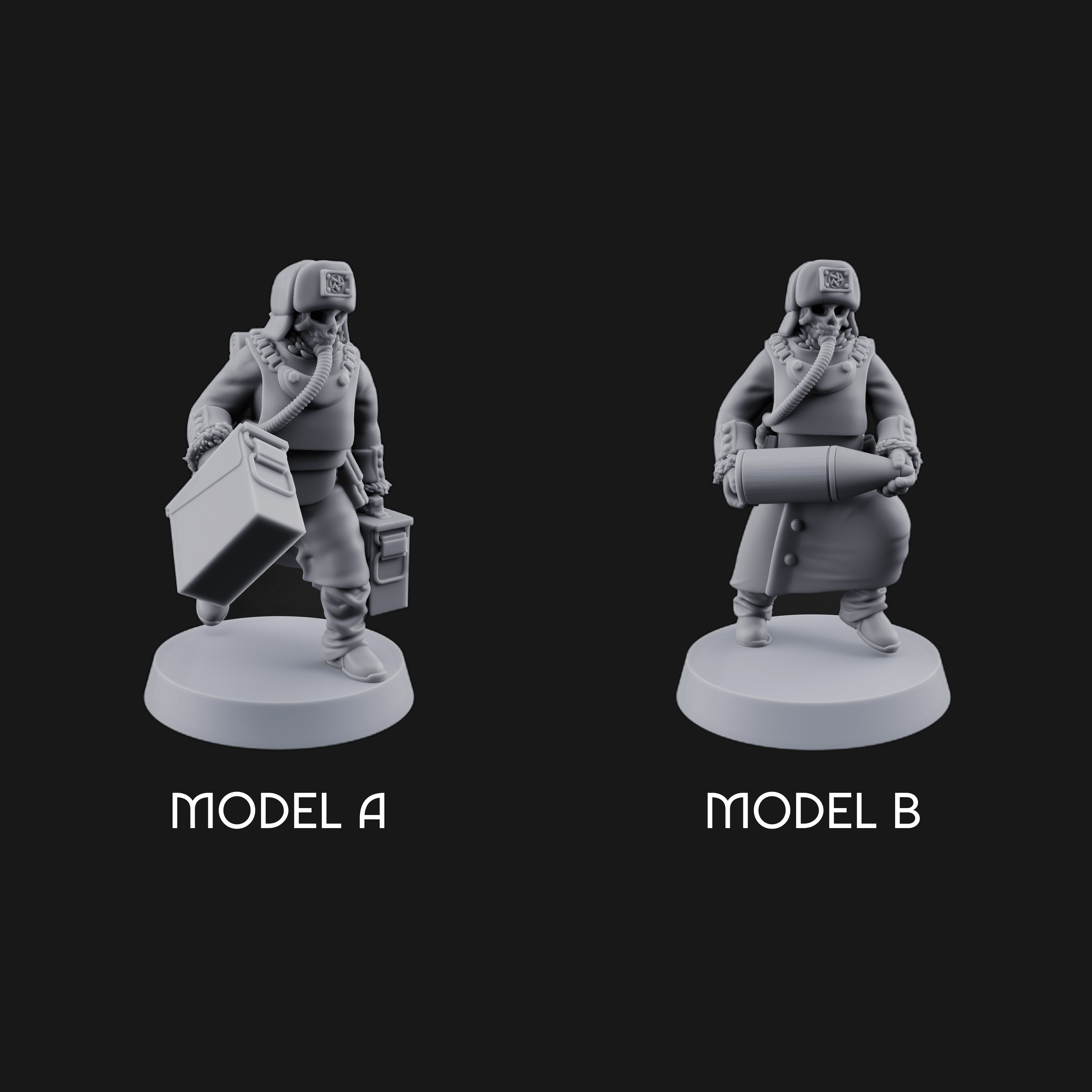 Munitions Running Human Guardsmen