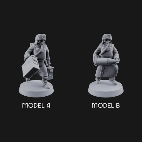 Munitions Running Human Guardsmen Miniature for Dungeons and Dragons, Pathfinder or other TTRPGs
