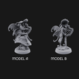Harp Strumming Pixie Minstrels Miniature for Dungeons and Dragons, Pathfinder or other TTRPGs