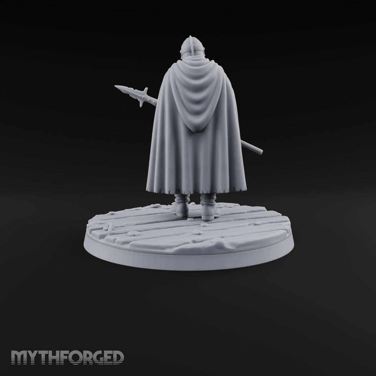 Holding the Line Human Guard A Miniature for Dungeons and Dragons, Pathfinder or other TTRPGs
