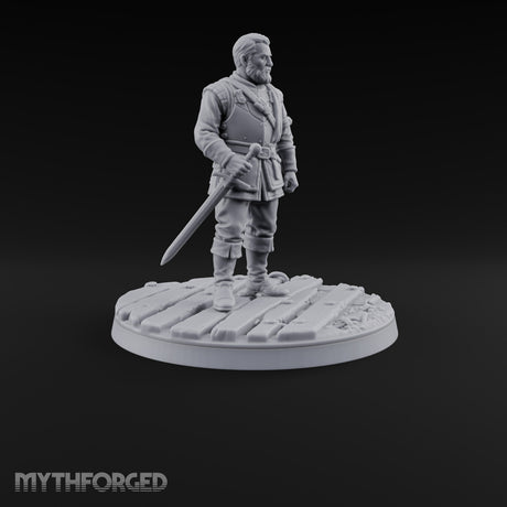 Holding the Line Human Guards Miniature for Dungeons and Dragons, Pathfinder or other TTRPGs
