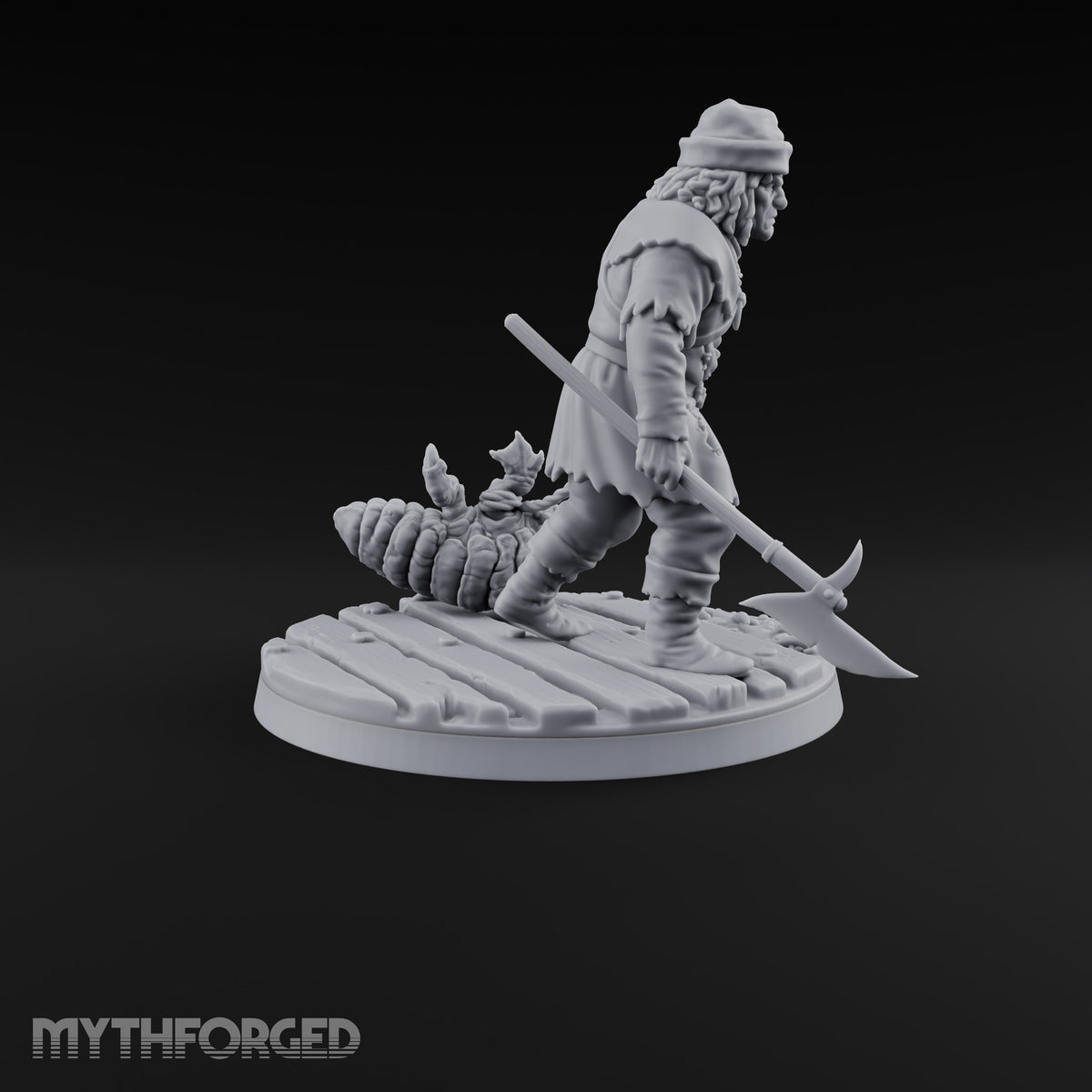 Holding the Line Human Guard G Miniature for Dungeons and Dragons, Pathfinder or other TTRPGs