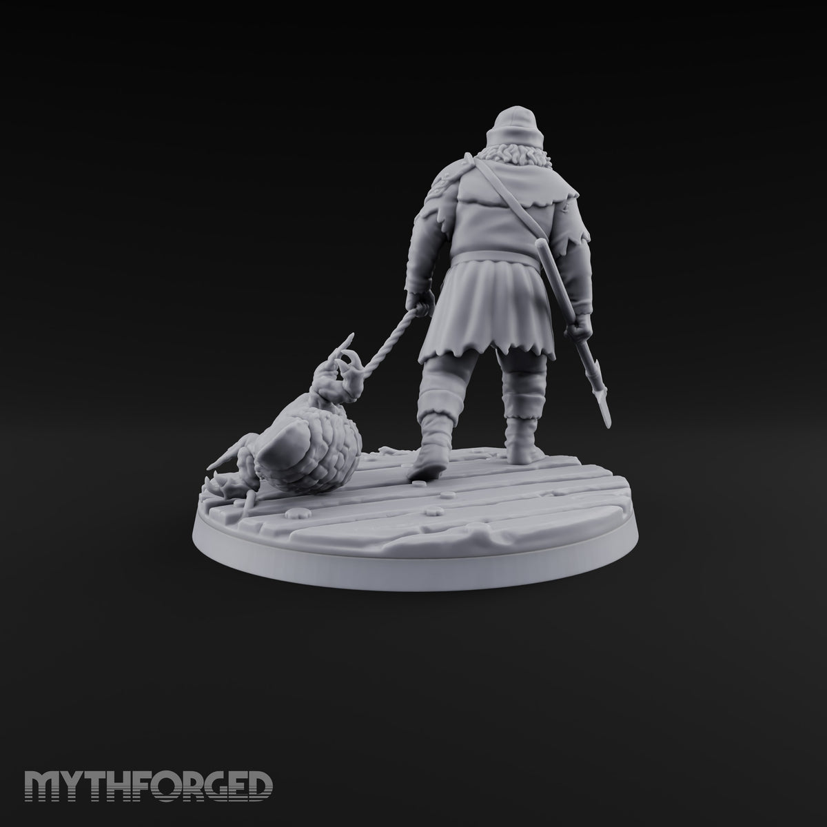 Holding the Line Human Guard G Miniature for Dungeons and Dragons, Pathfinder or other TTRPGs