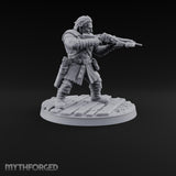 Holding the Line Human Guards — with a makeshift crossbow