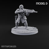 Holding the Line Human Guards — with a makeshift crossbow