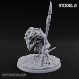 Staff Wielding Fangs Ratfolk A Miniature for Dungeons and Dragons, Pathfinder or other TTRPGs